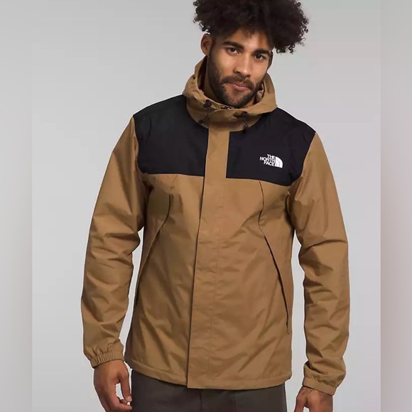 NWT The North Face Brown/Black “Antora” Hooded Signature Jacket Mens XL - Picture 1 of 13